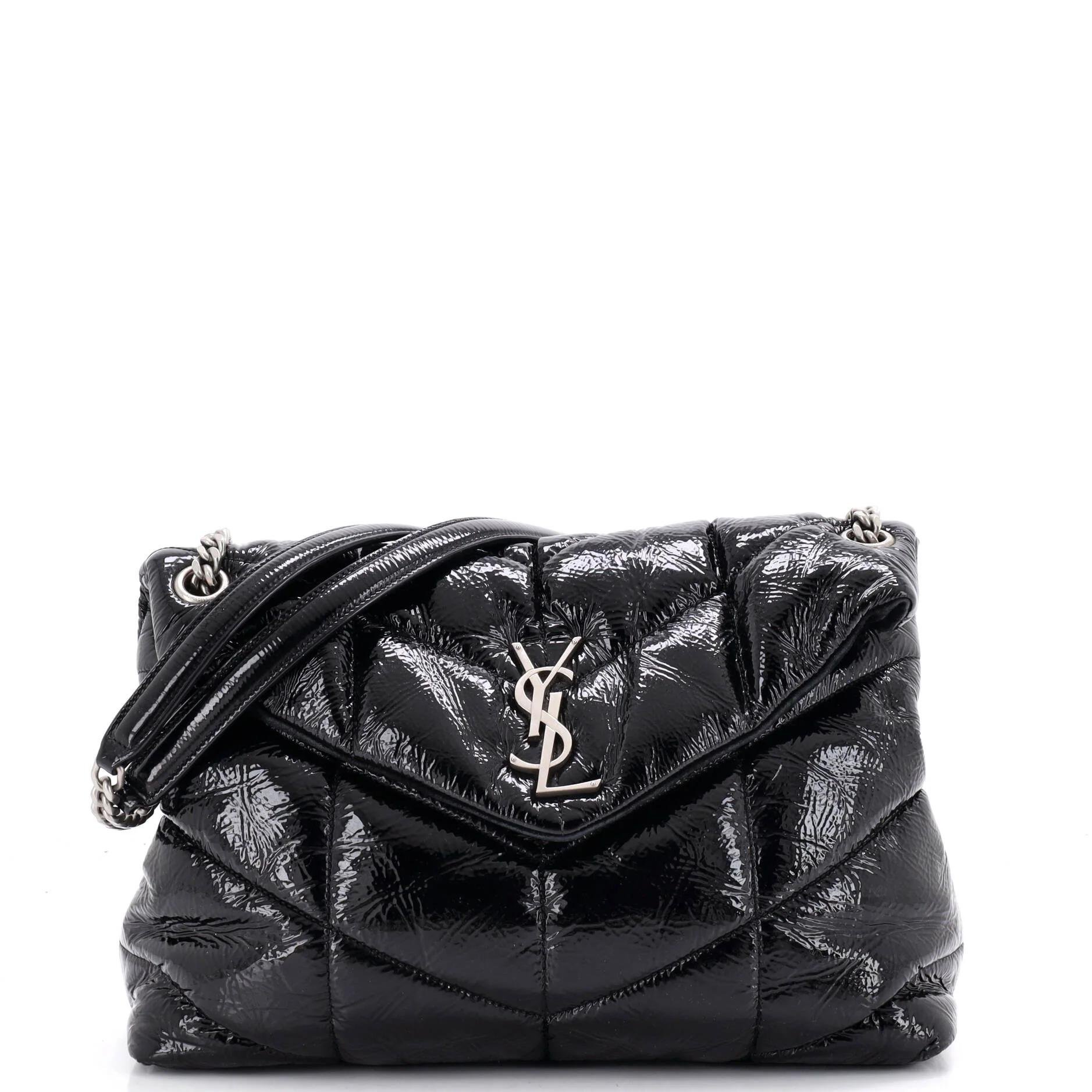 Patent leather handbag
