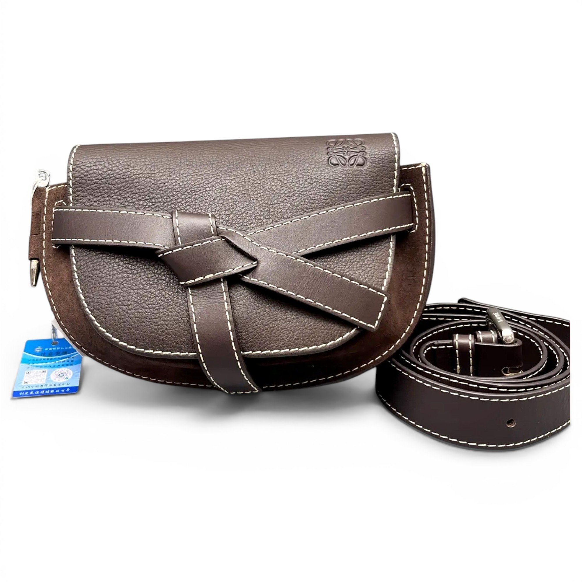 Gate leather crossbody bag