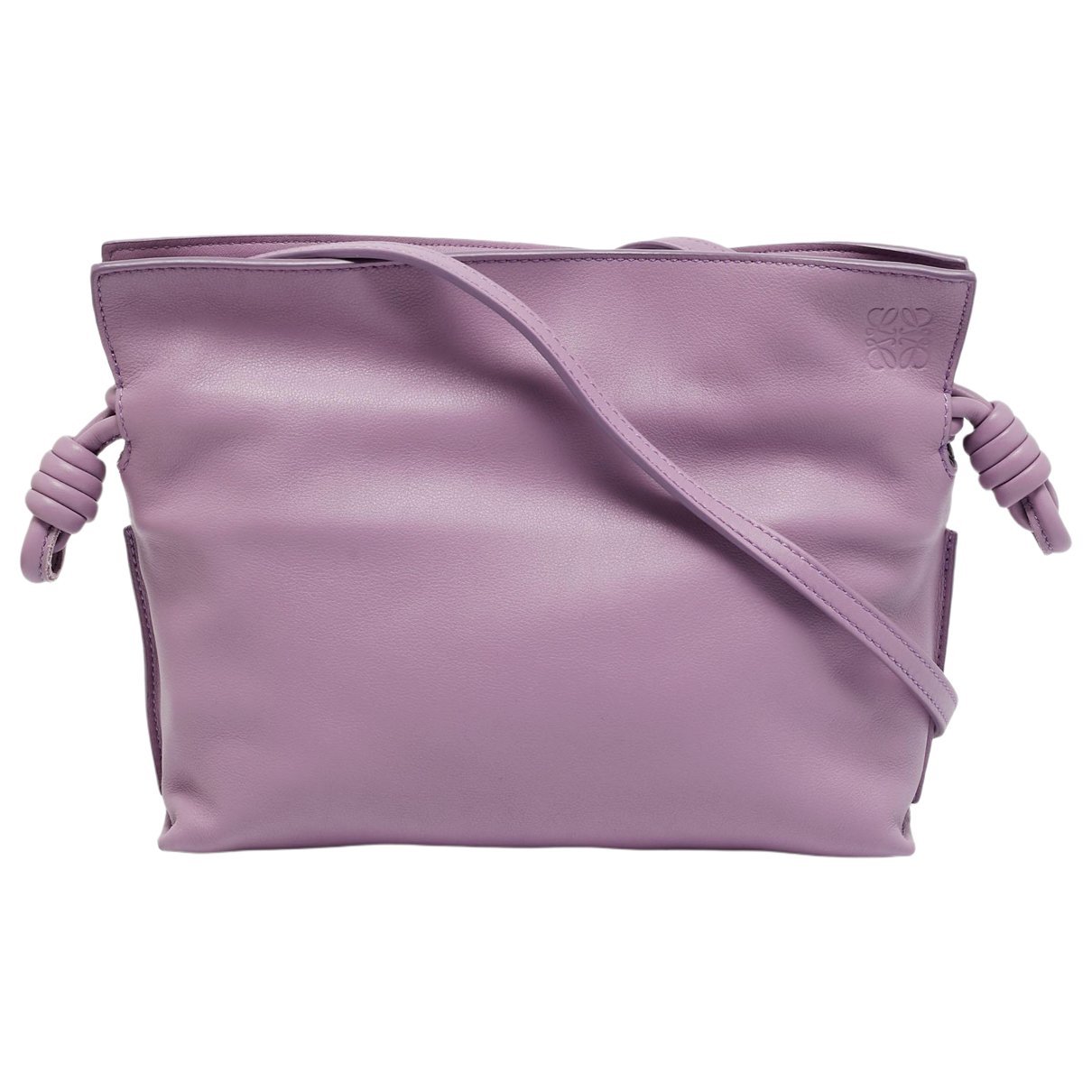 Leather clutch bag