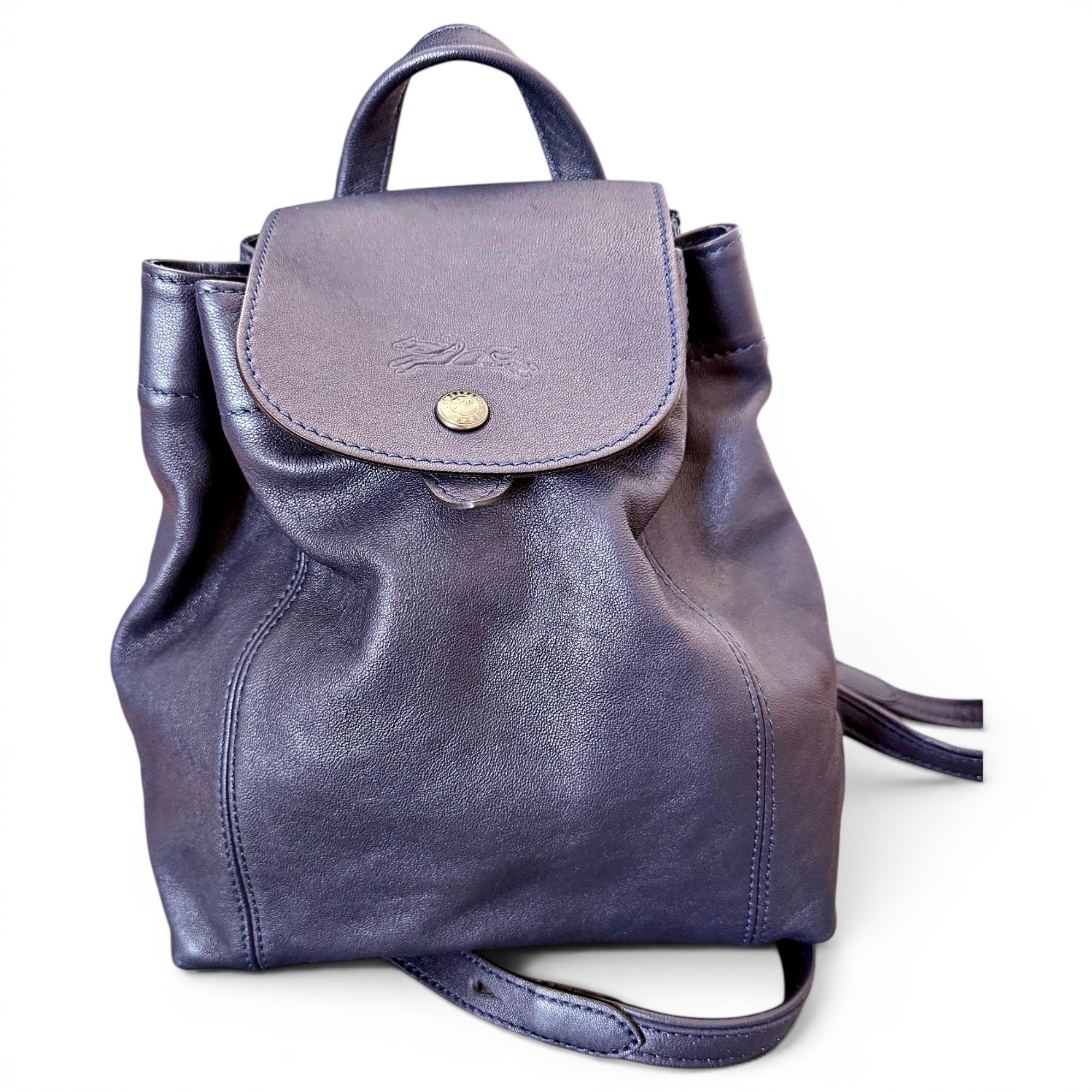 Pliage leather backpack