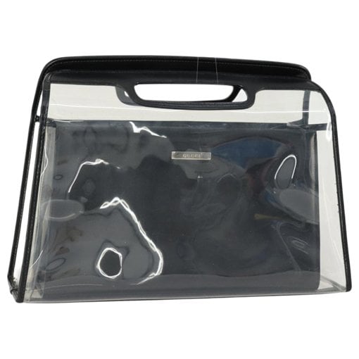 Laminated leather handbag