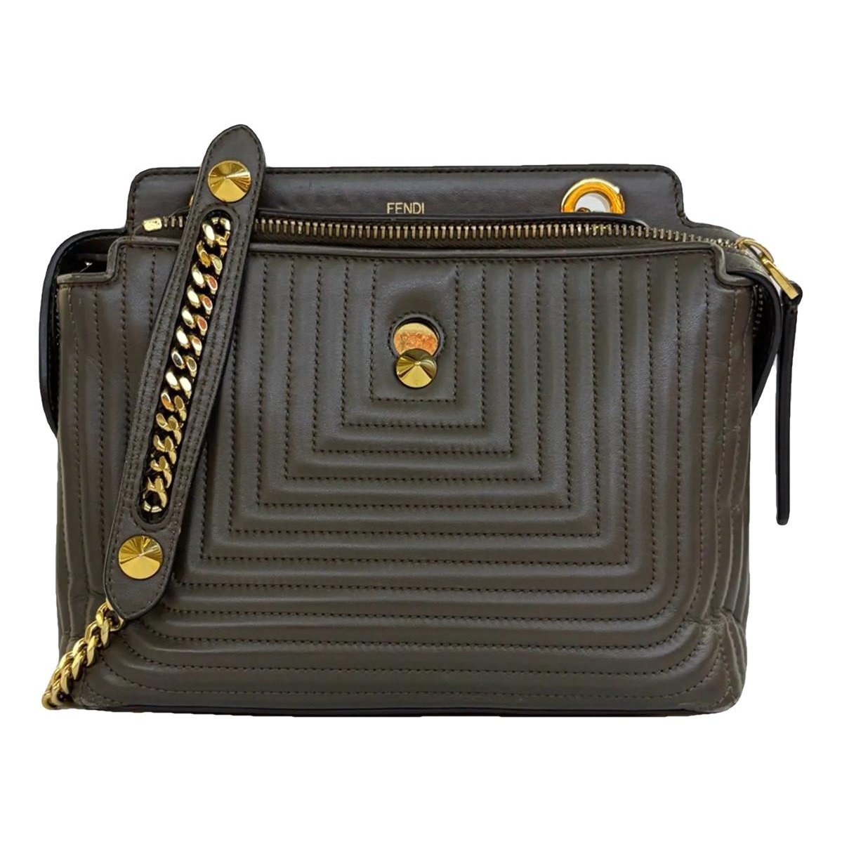 Peekaboo defender leather crossbody bag