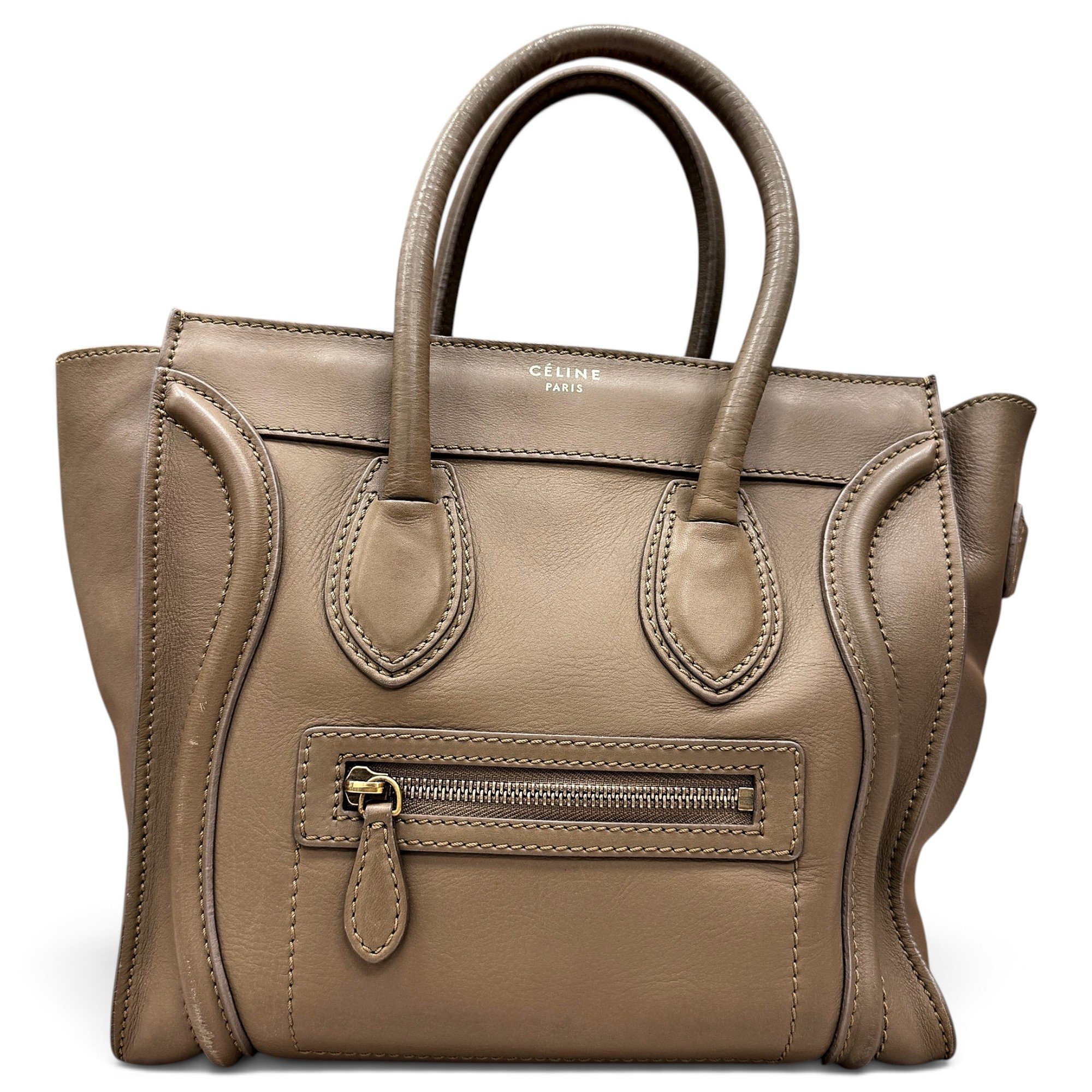Luggage leather handbag