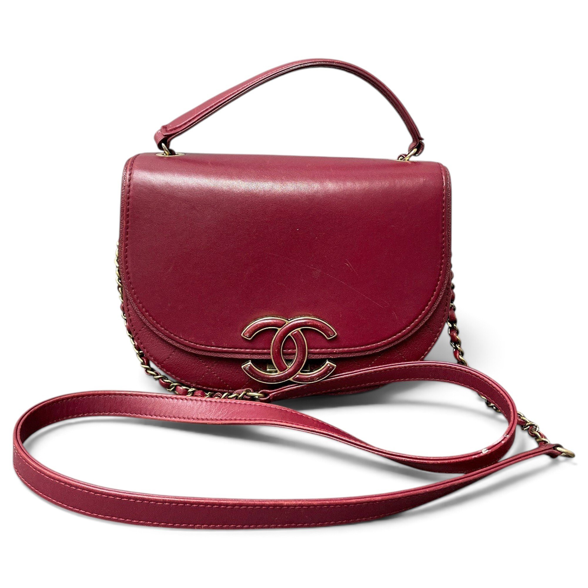 Leather handbag