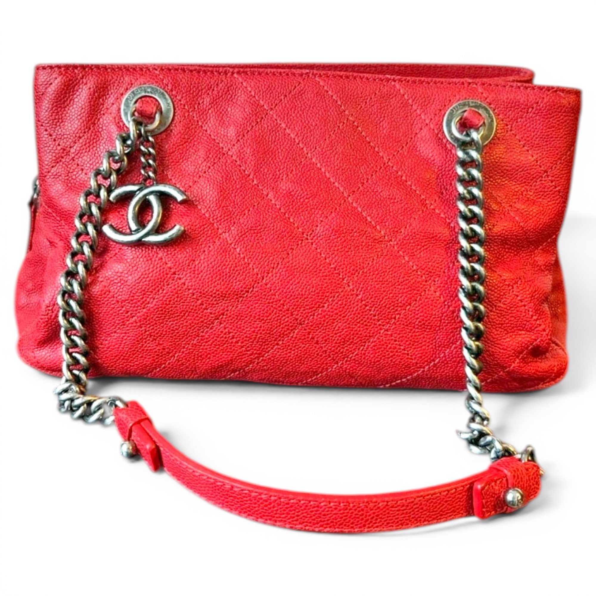 Wallet On Chain leather handbag