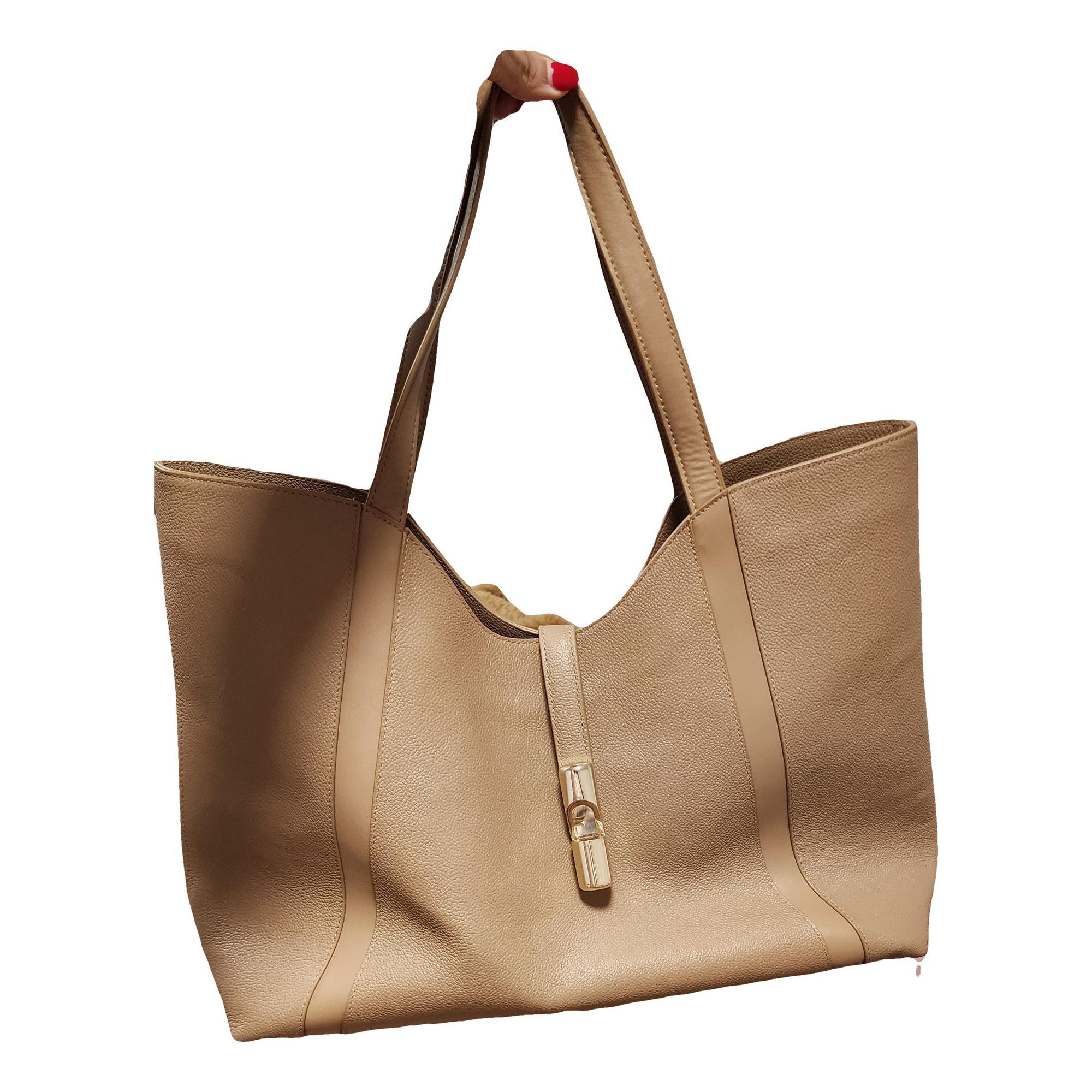 Leather tote