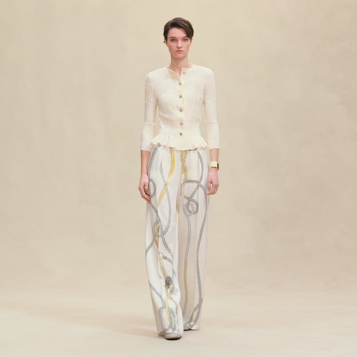 Blanc Naturel "Palefroi Remix" Light Half-length Sleeves Cardigan