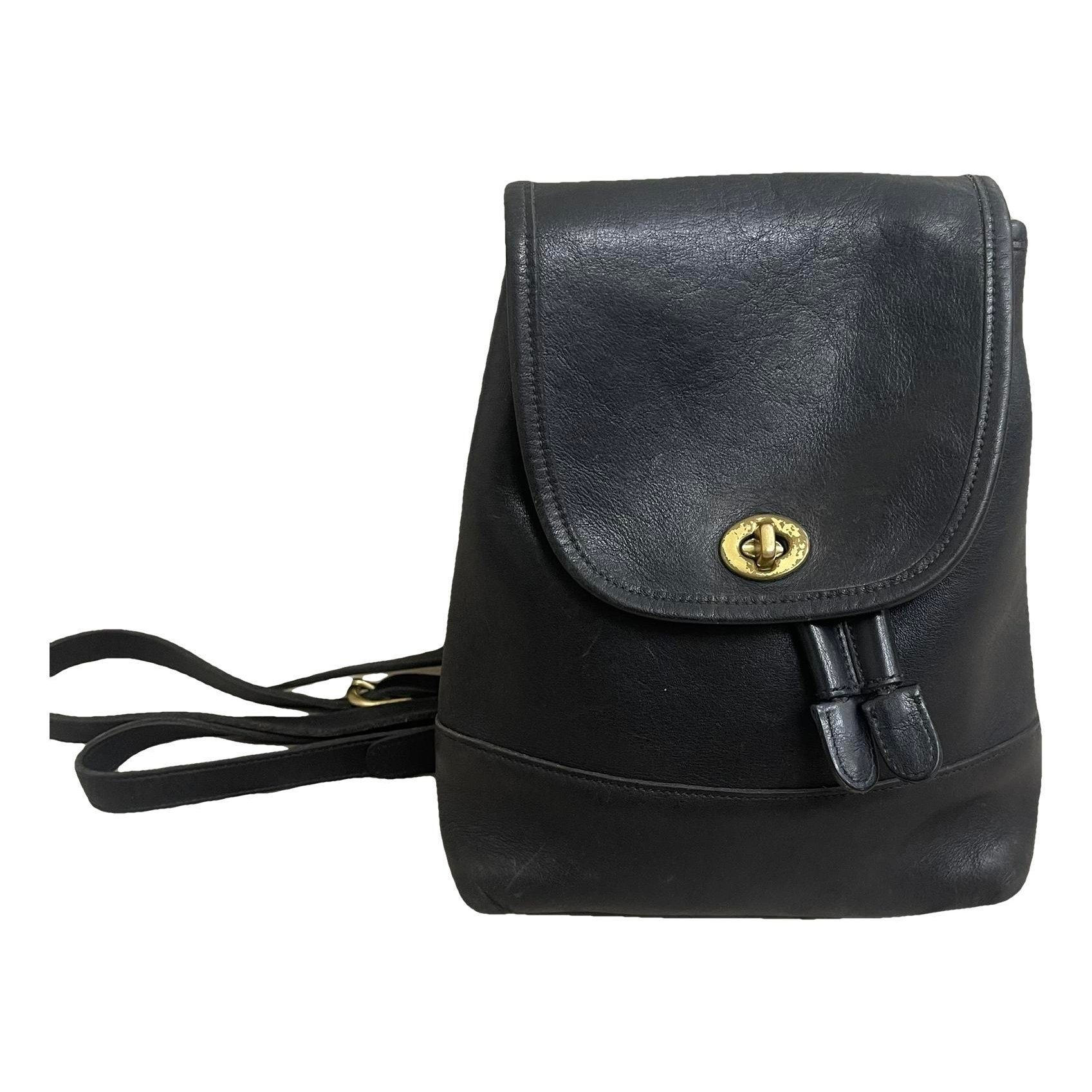 Leather backpack