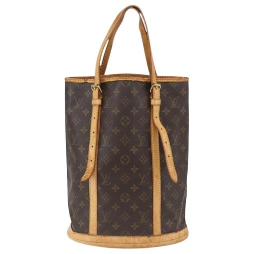 Bucket leather handbag