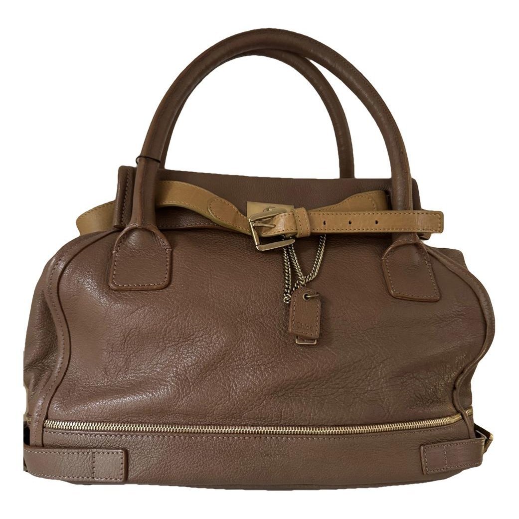 Leather tote