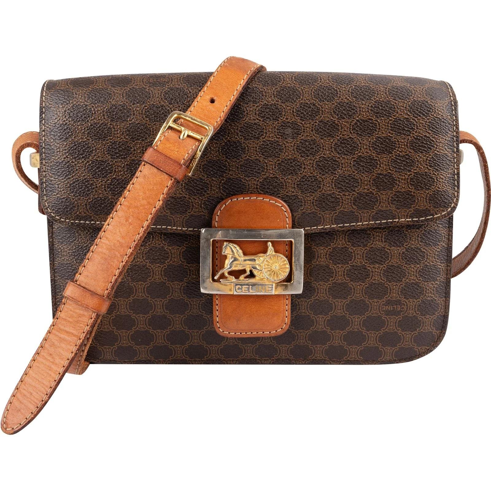 Triomphe leather crossbody bag