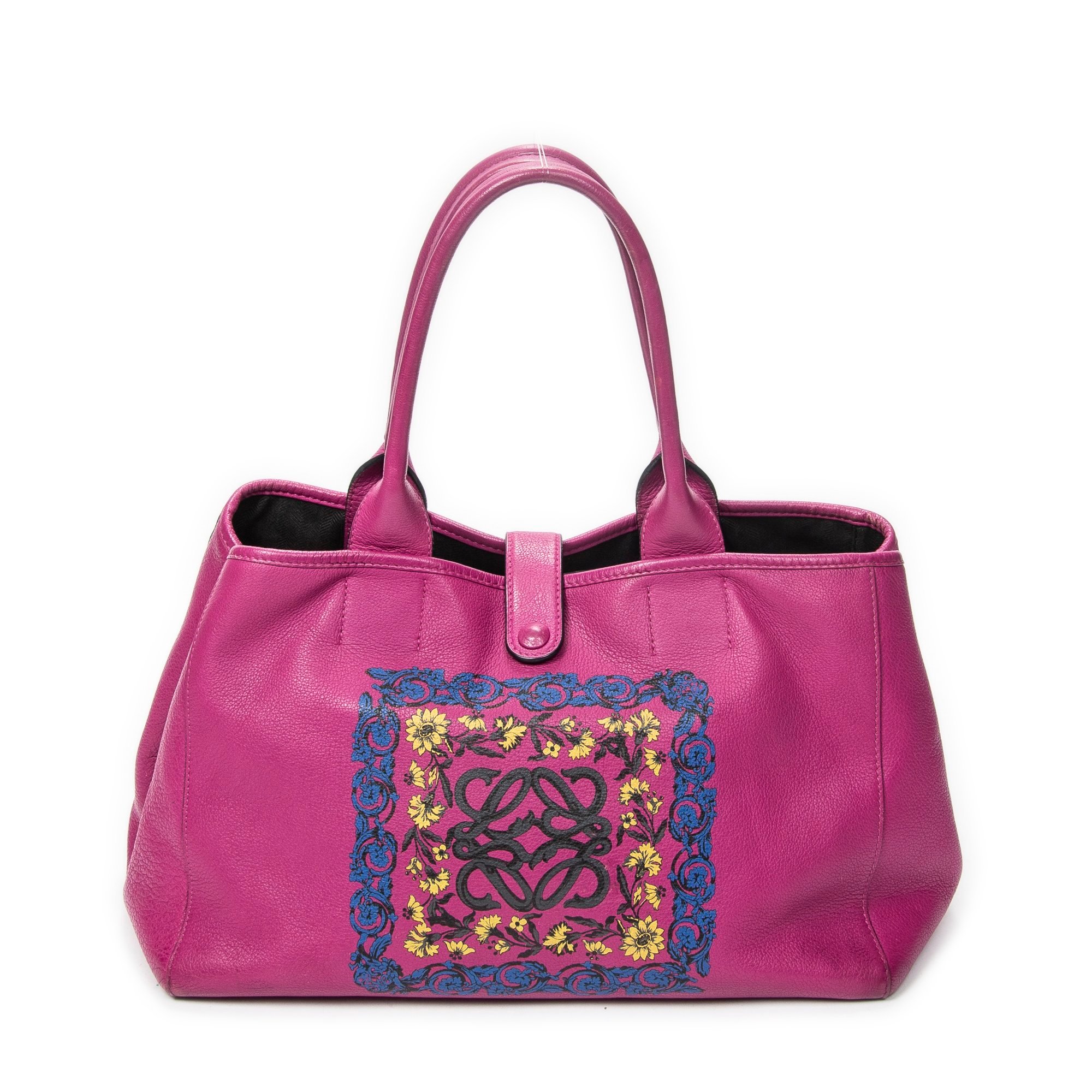 Anagram leather handbag