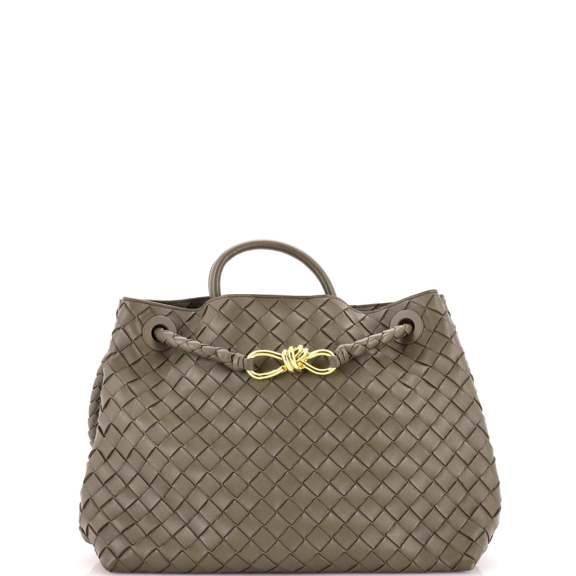 Andiamo Top Handle Bag Intrecciato Nappa Medium