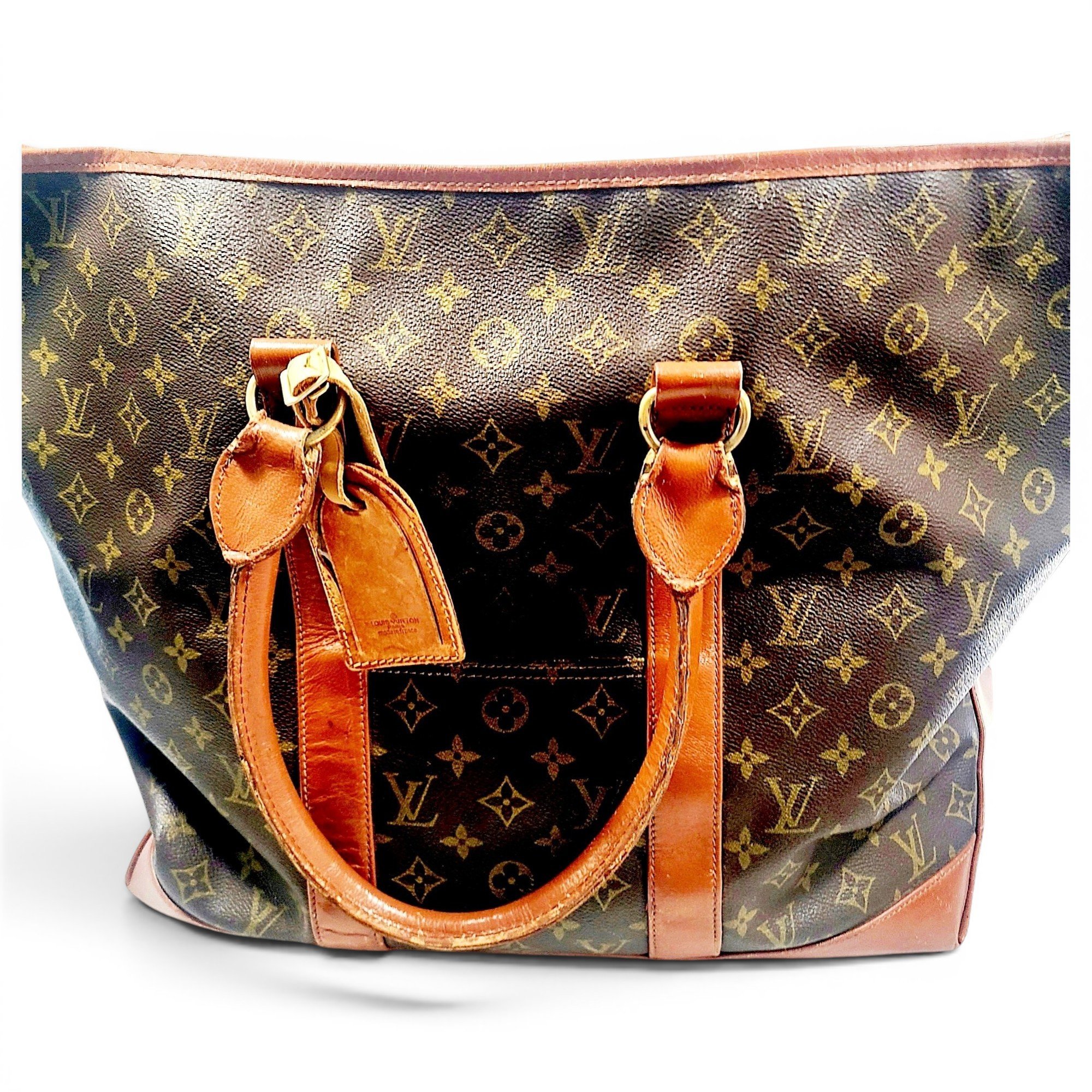 Leather travel bag
