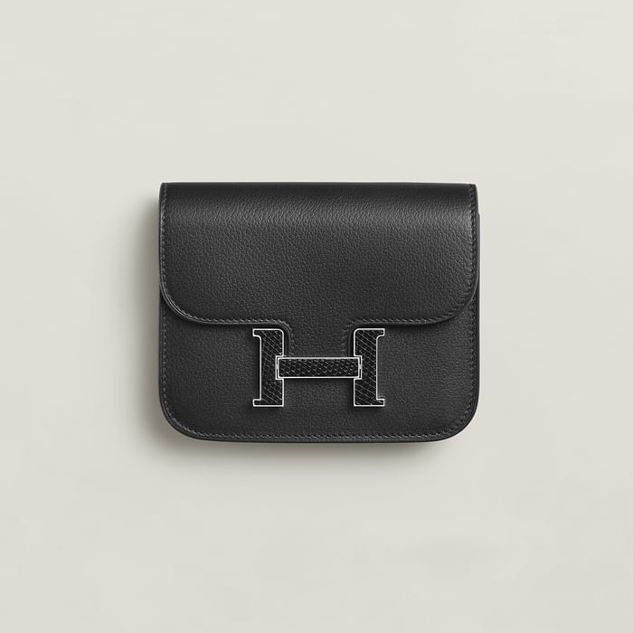 Noir Constance Slim Wallet