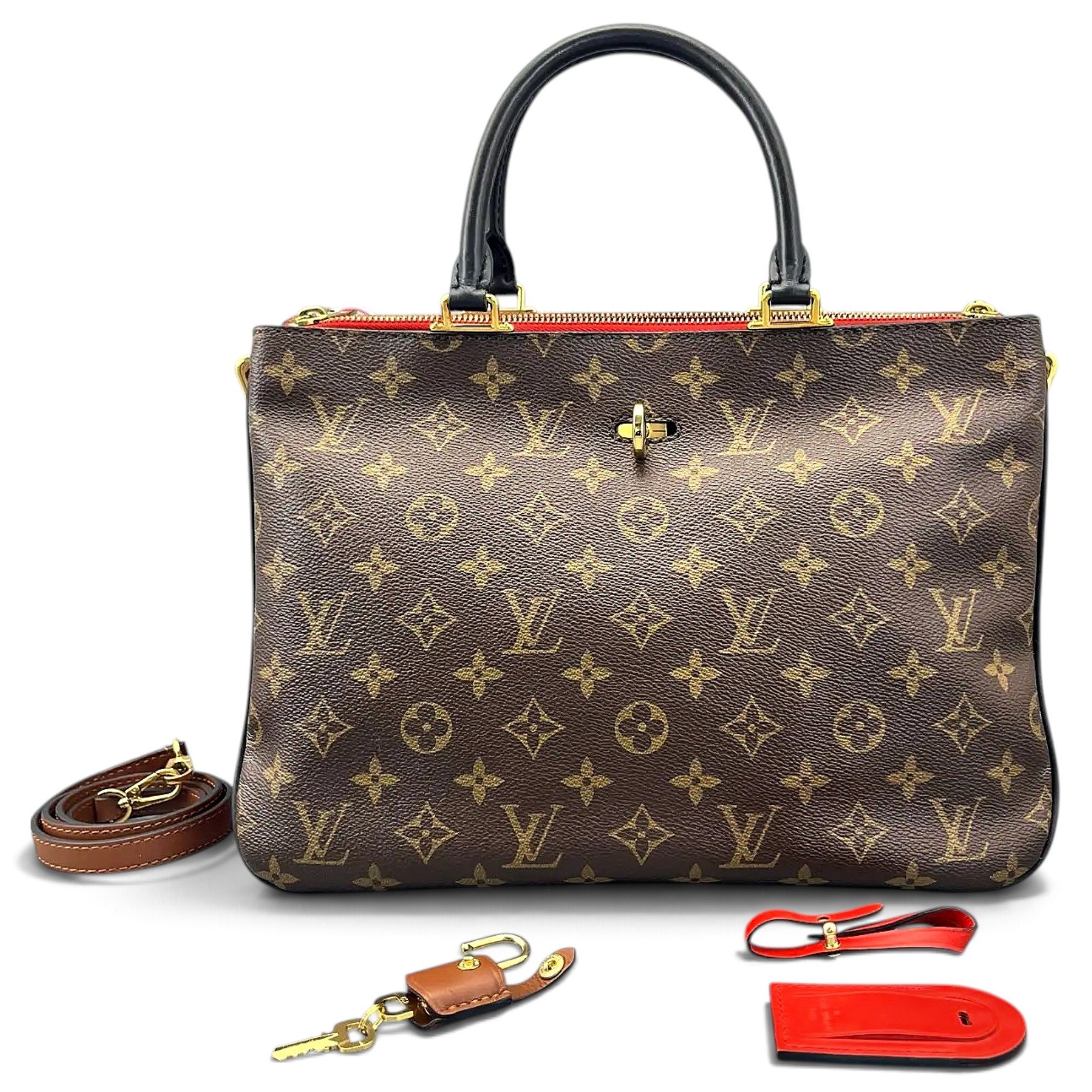 Millefeuille vinyl handbag