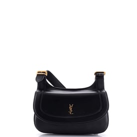 Saint Laurent Charlie Shoulder Bag Leather Small