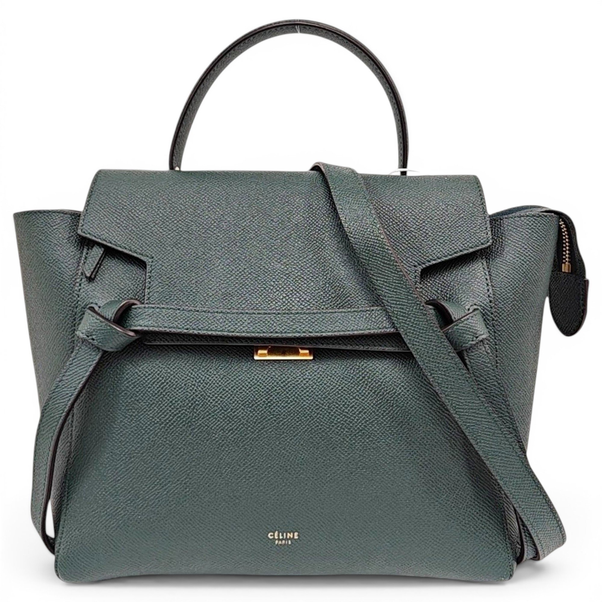 Belt leather handbag