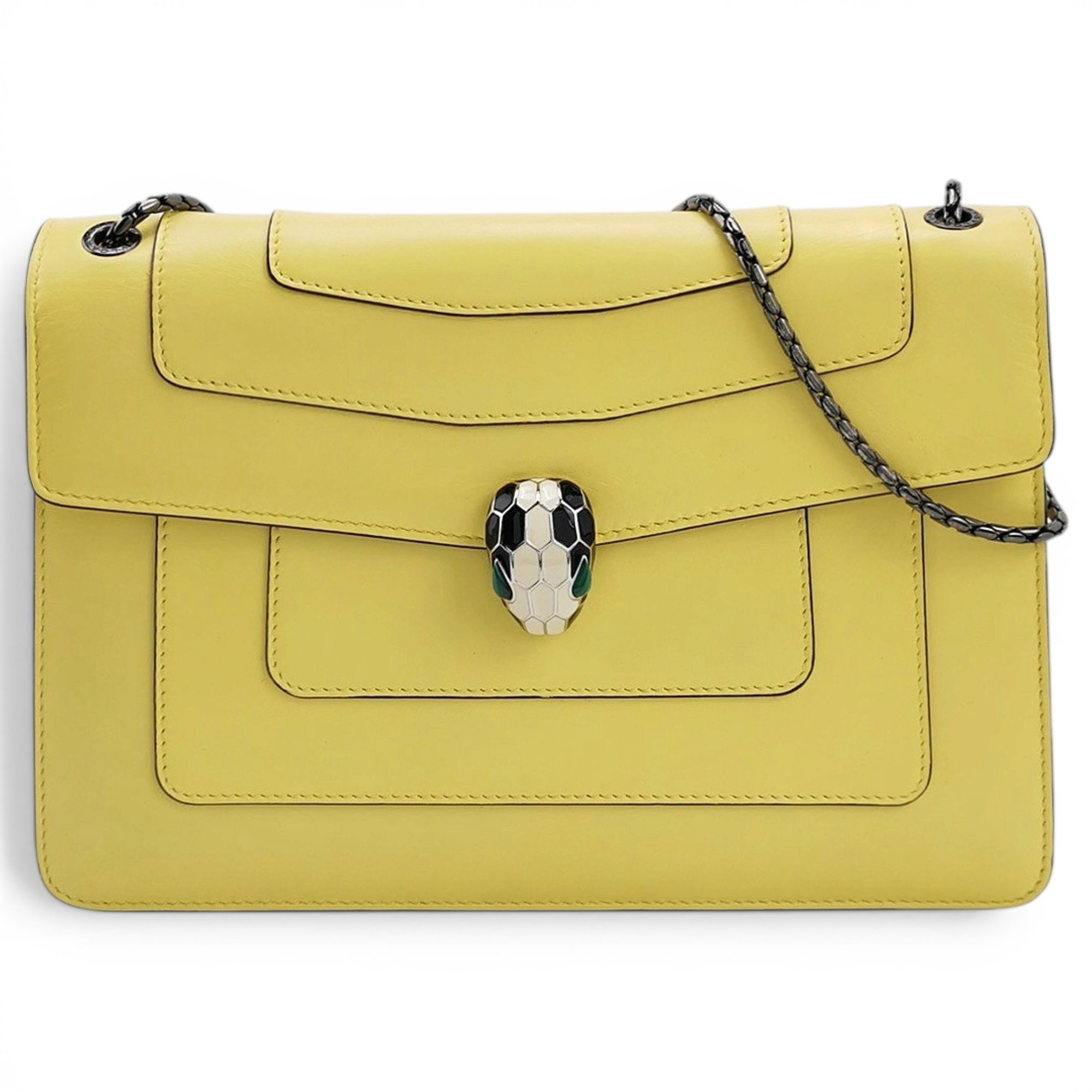 Bvlgari Serpenti leather handbag