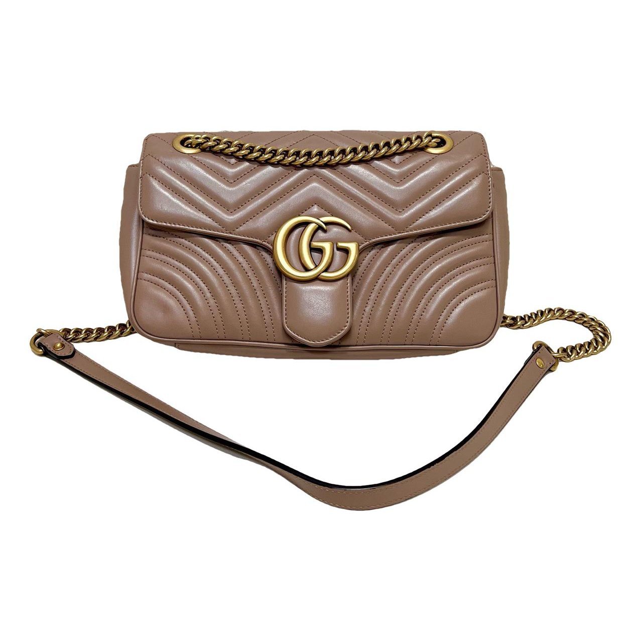GG Marmont Flap leather handbag
