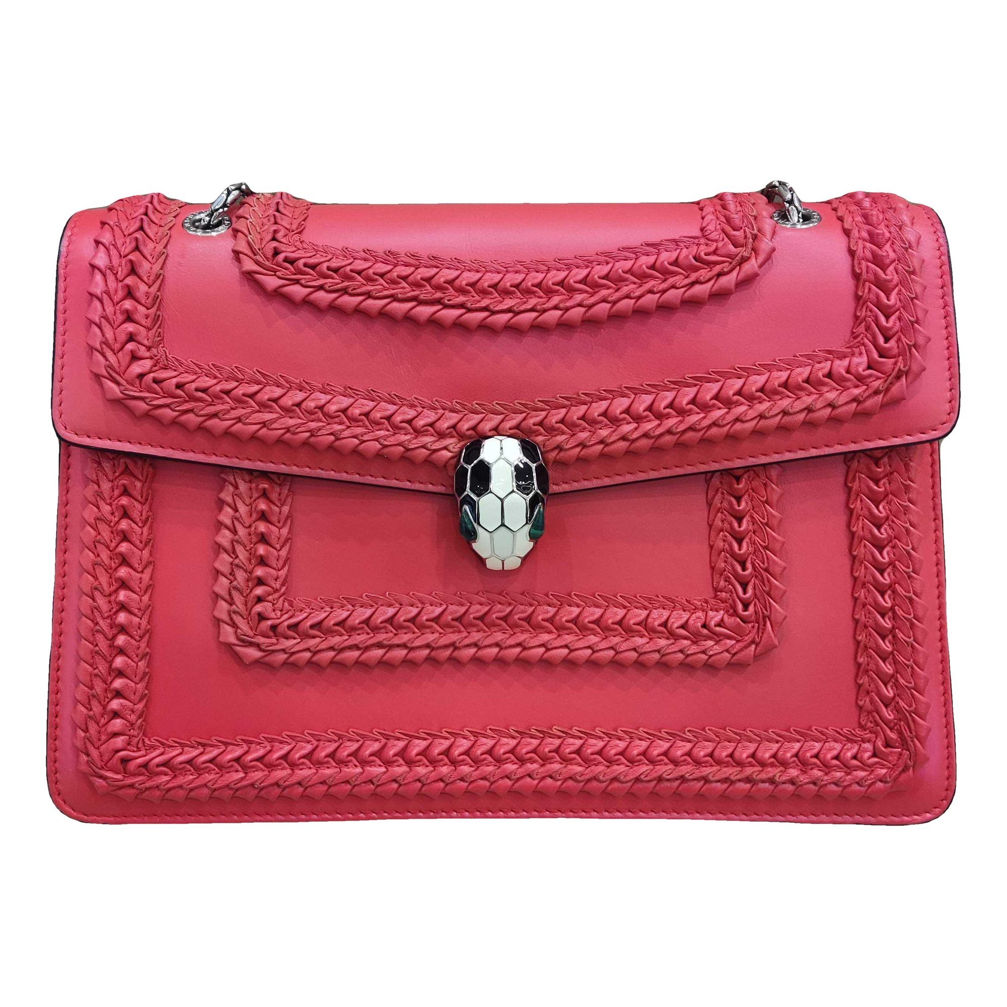 Serpenti leather handbag