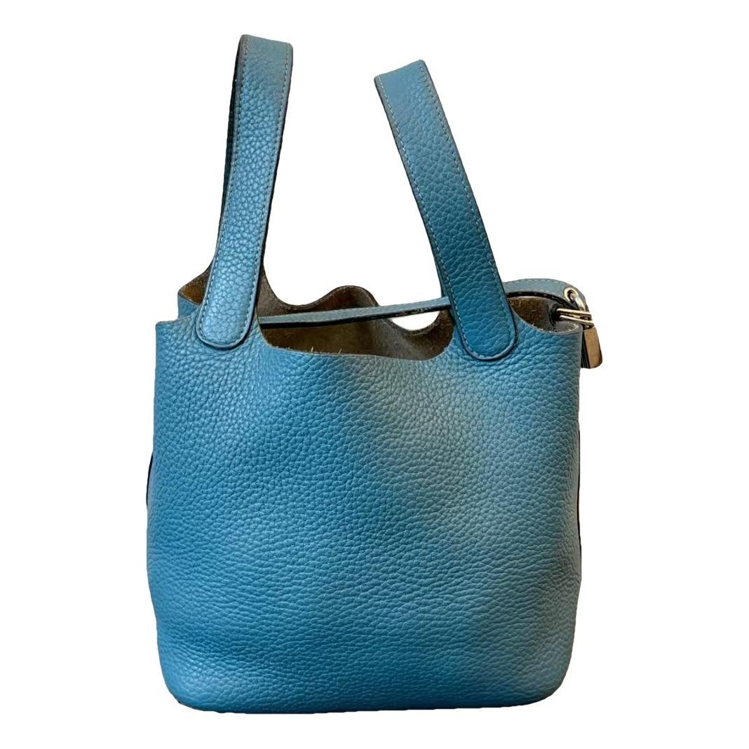 Picotin leather tote