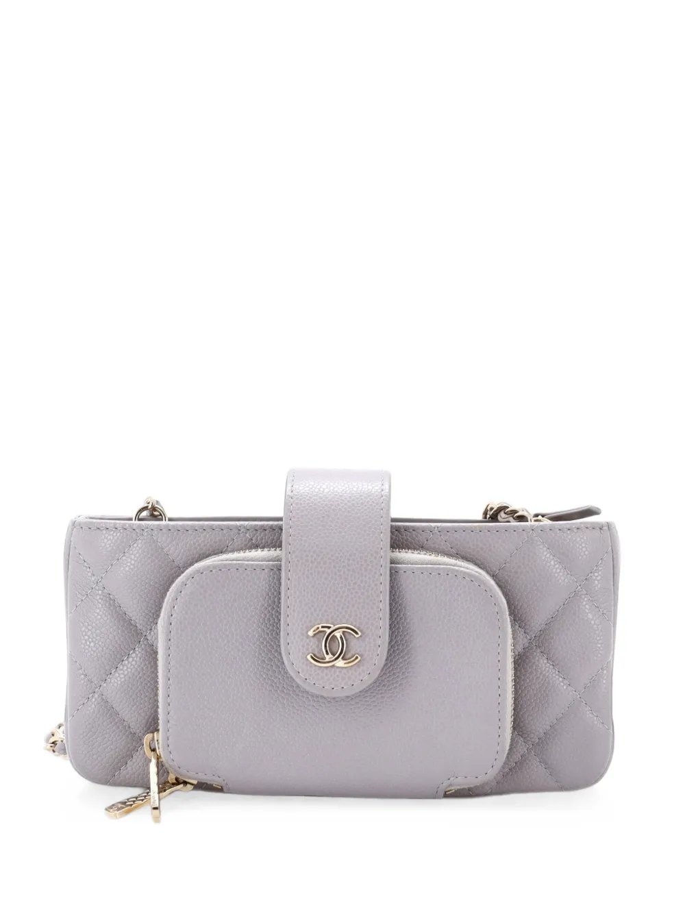 Business Affinity Phone Holder With Chain Quilted Caviar crossbody bag