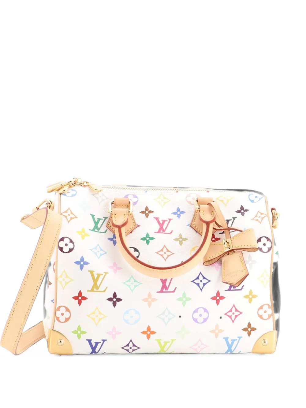 x Takashi Murakami Speedy Soft Bandouliere Bag Monogram Multicolor 25 satchel