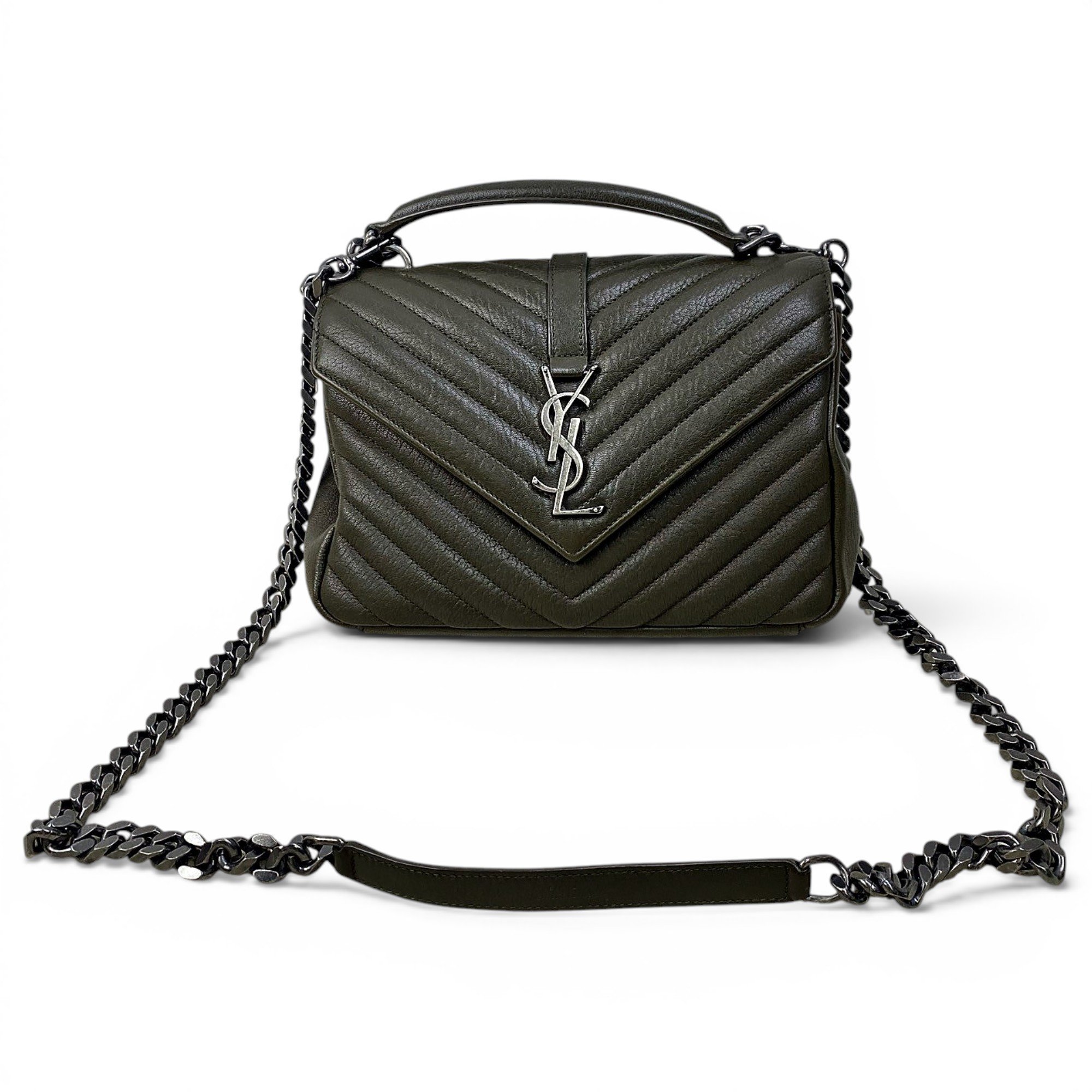 Collége monogramme leather handbag