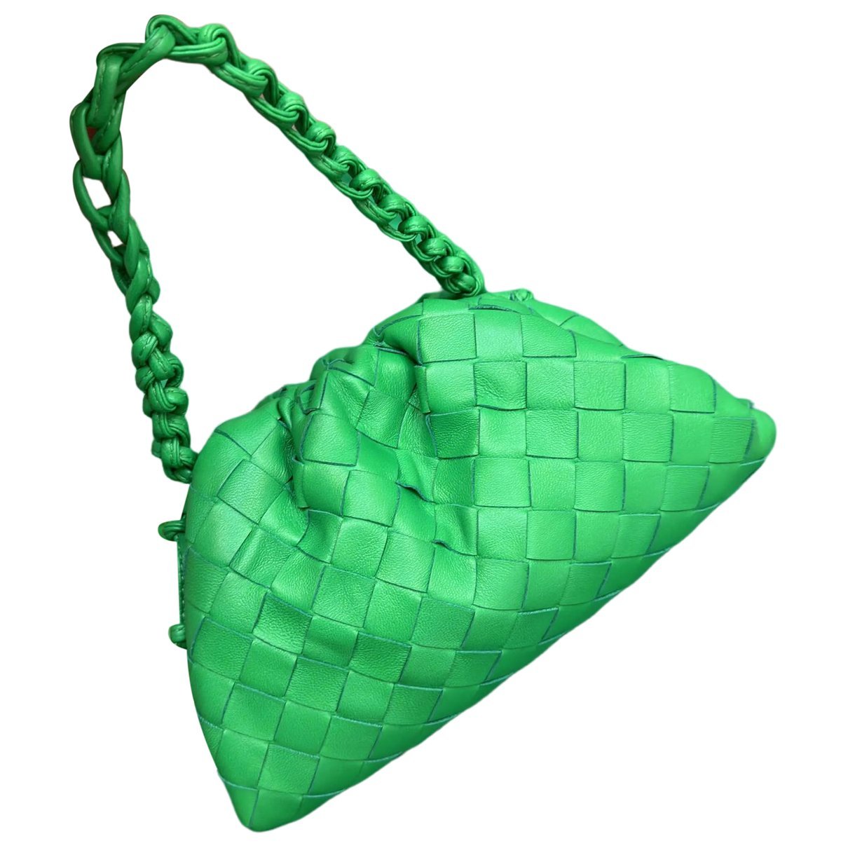 Pouch leather handbag