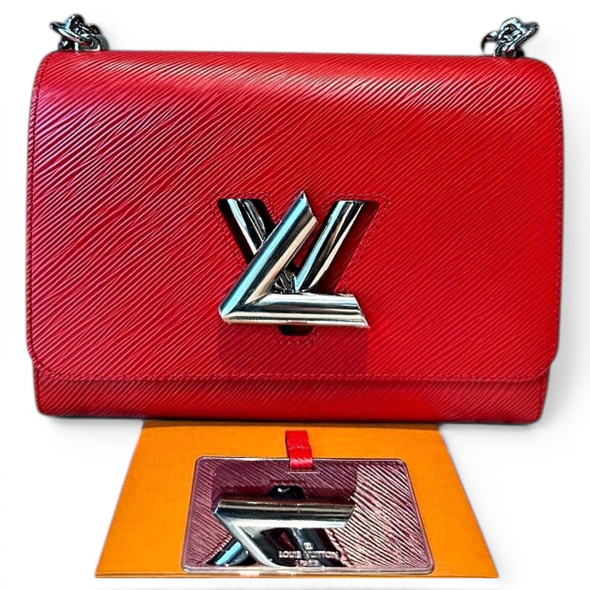 Twist leather handbag