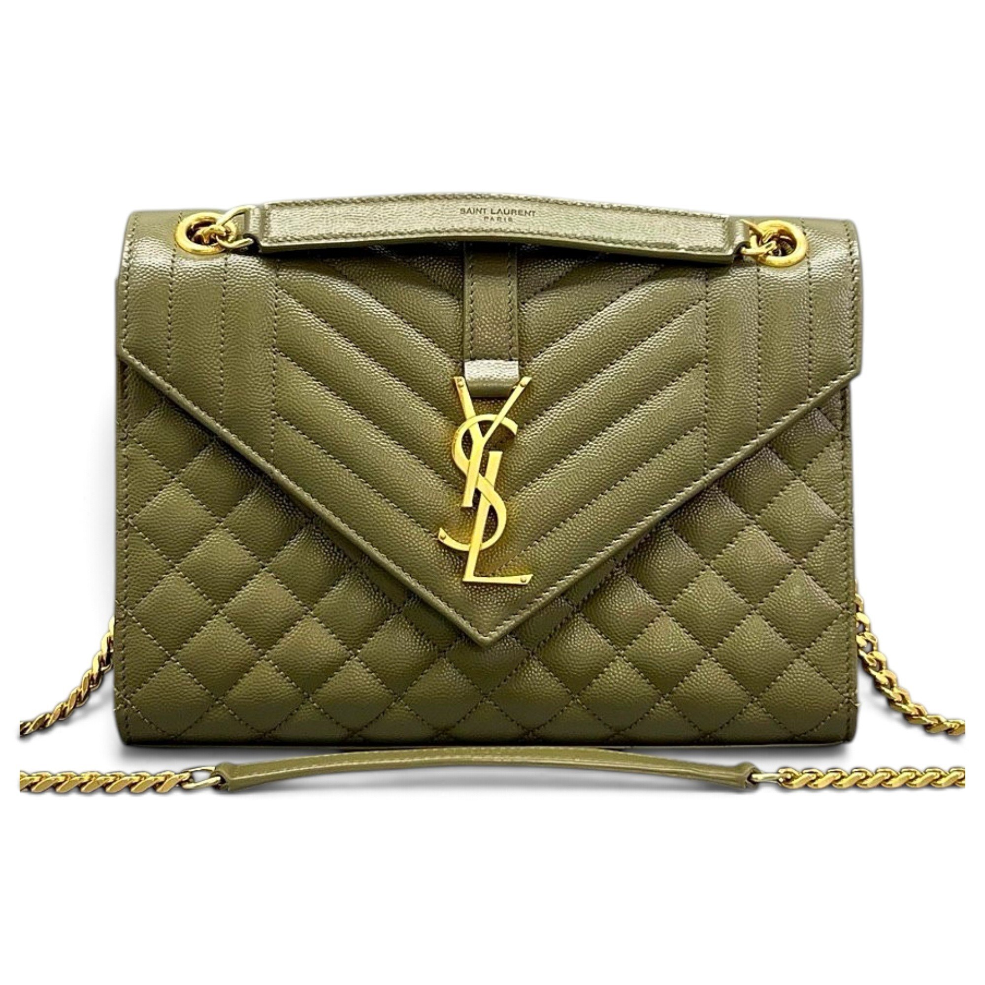 Envelope leather crossbody bag