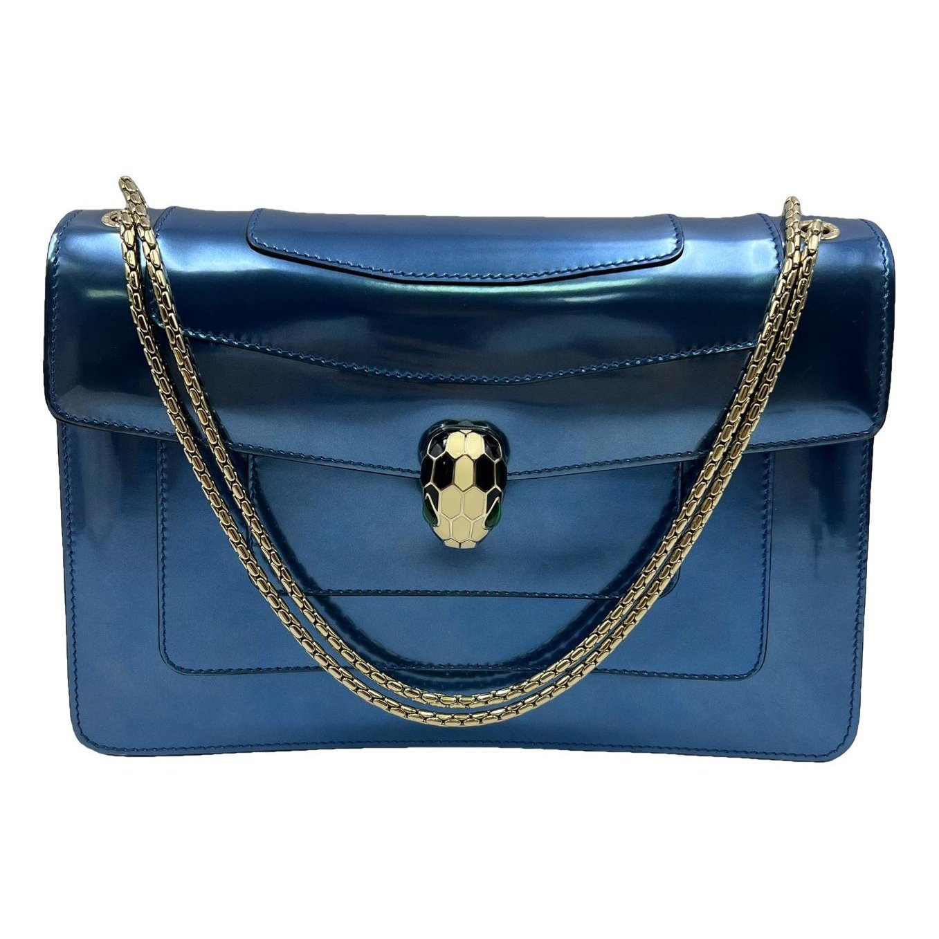 Serpenti leather handbag