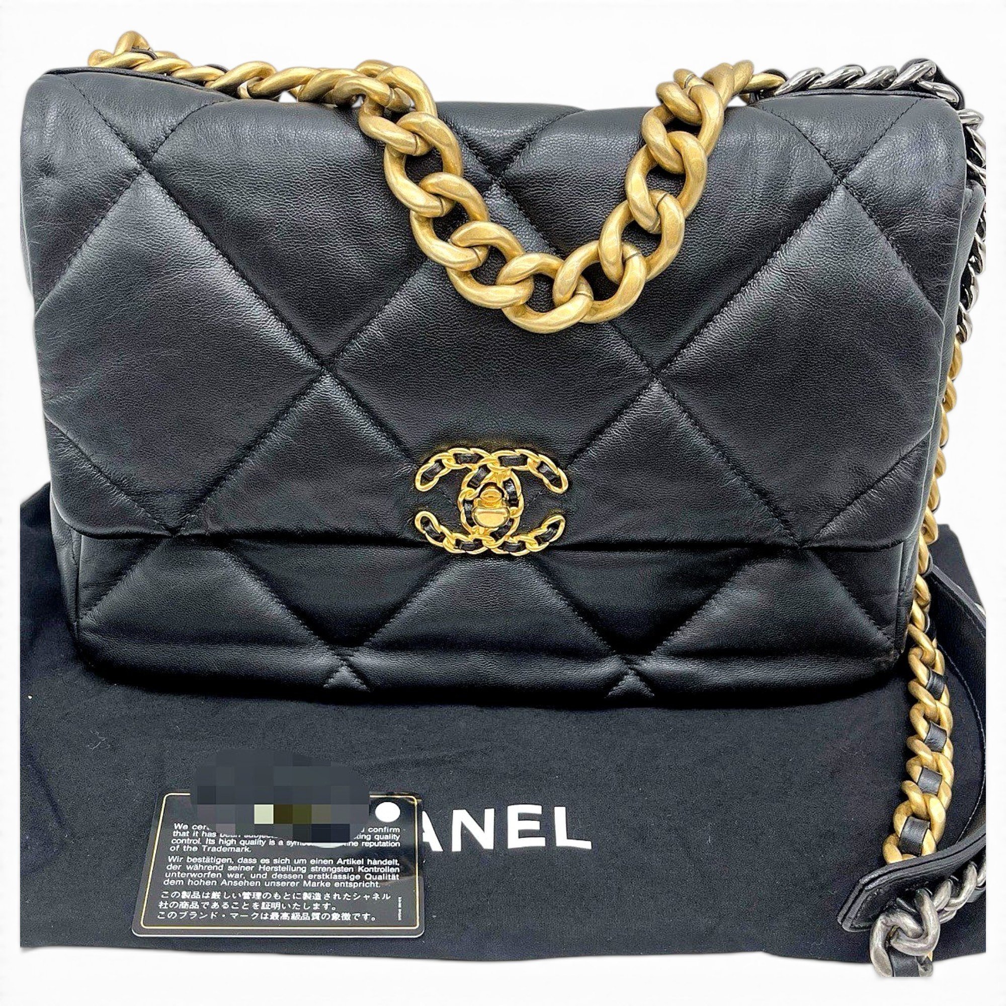 Chanel 19 leather handbag