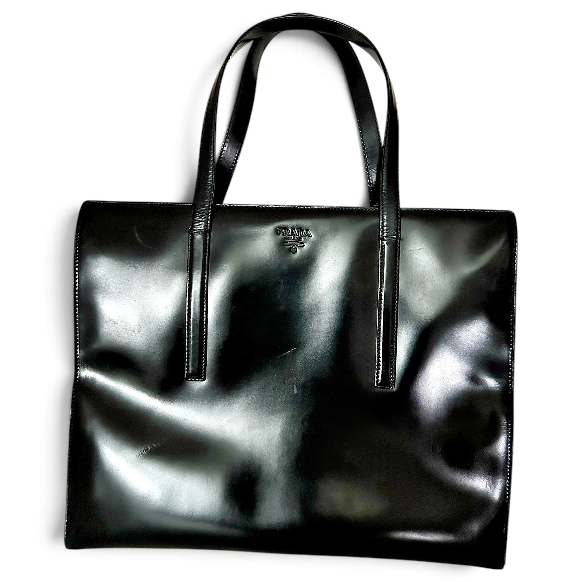 Re-Edition 1995 patent leather tote