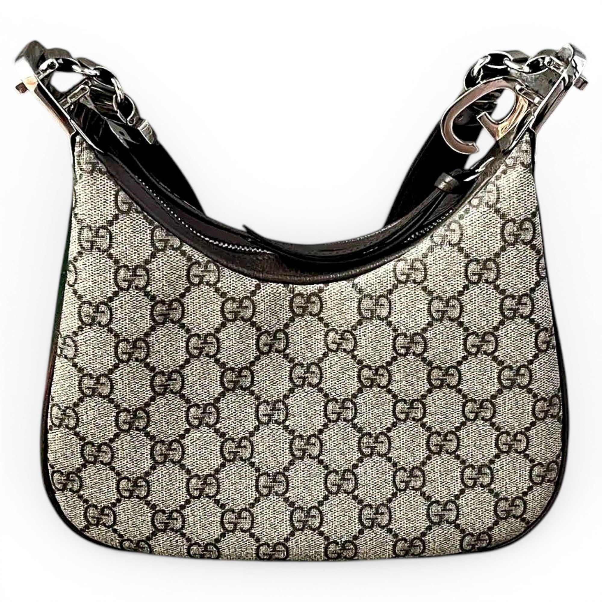 Gucci B vinyl crossbody bag