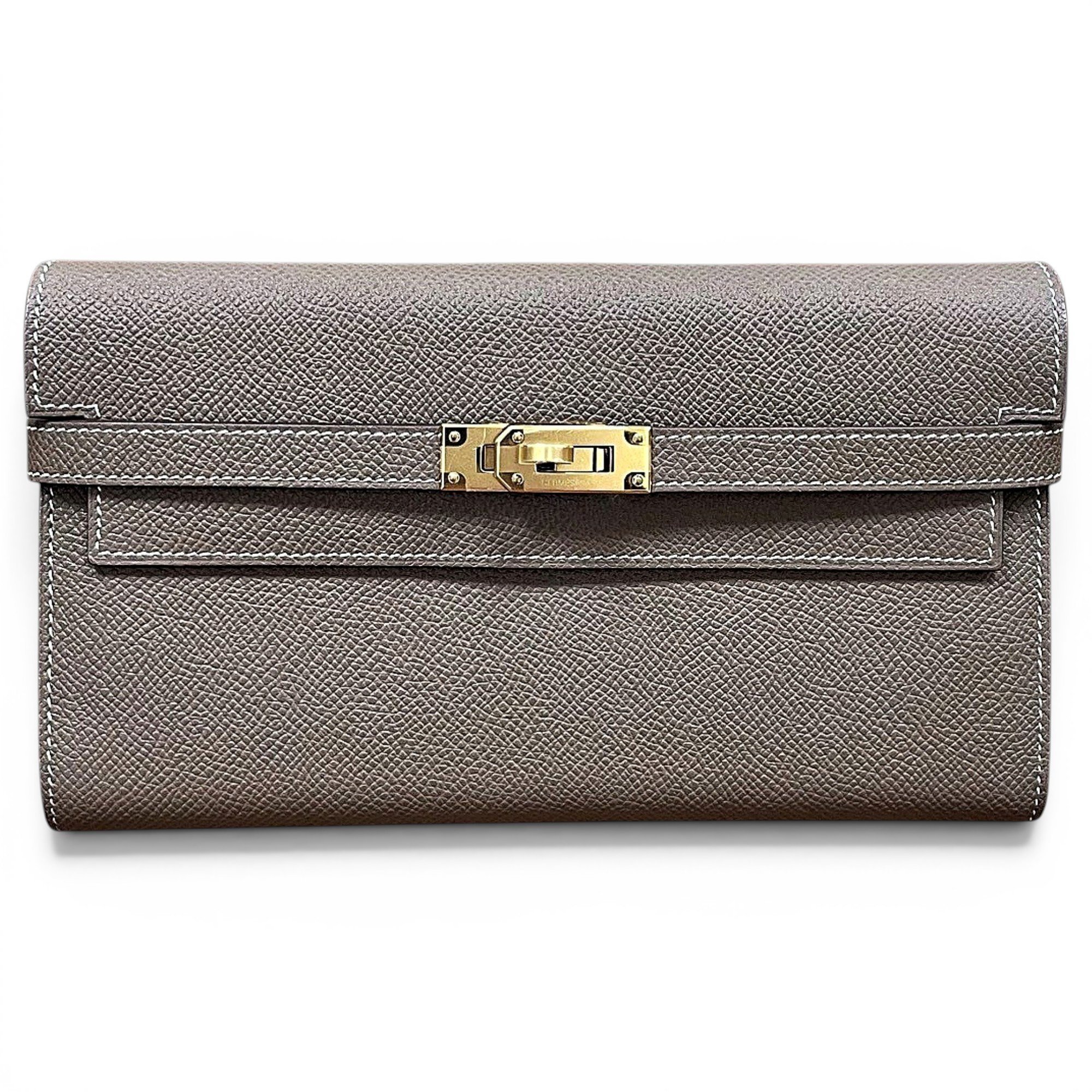 Kelly to go leather clutch bag