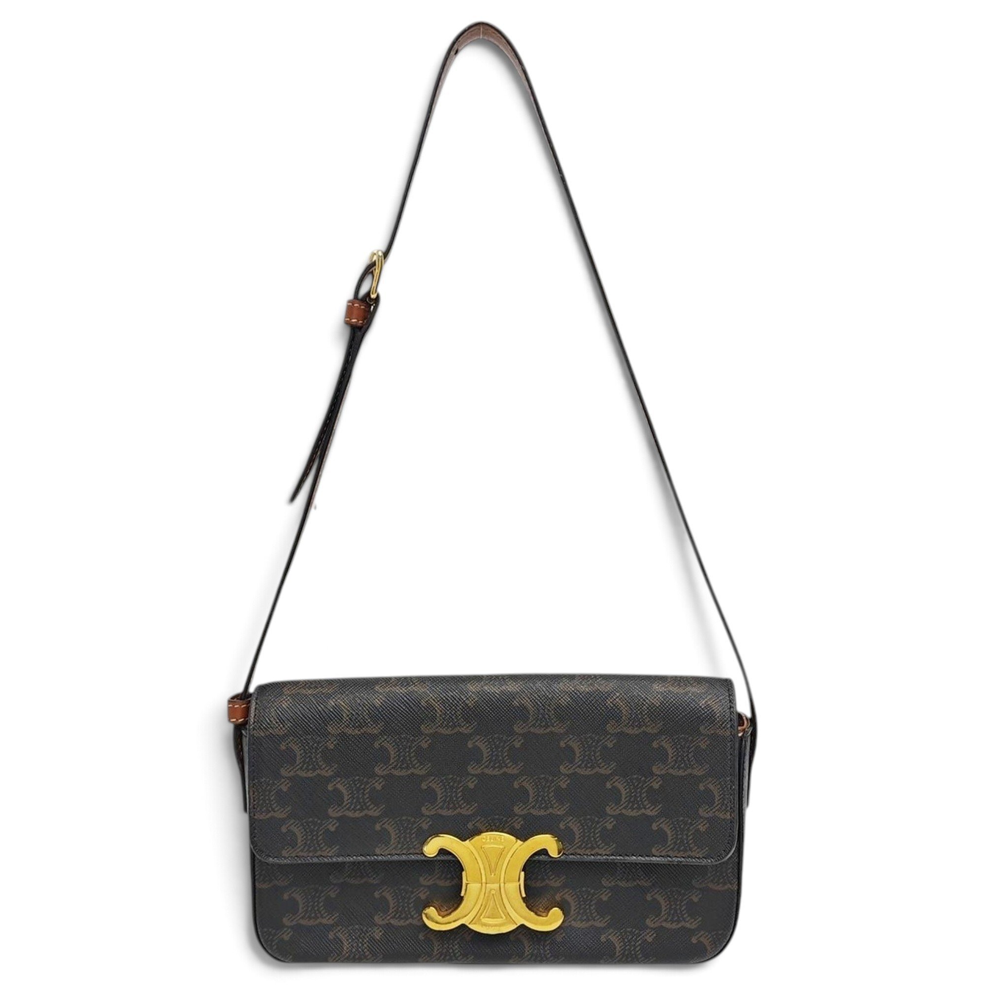 Triomphe leather handbag
