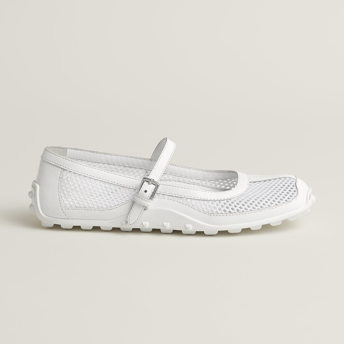 Blanc Kichu Ballet Flat