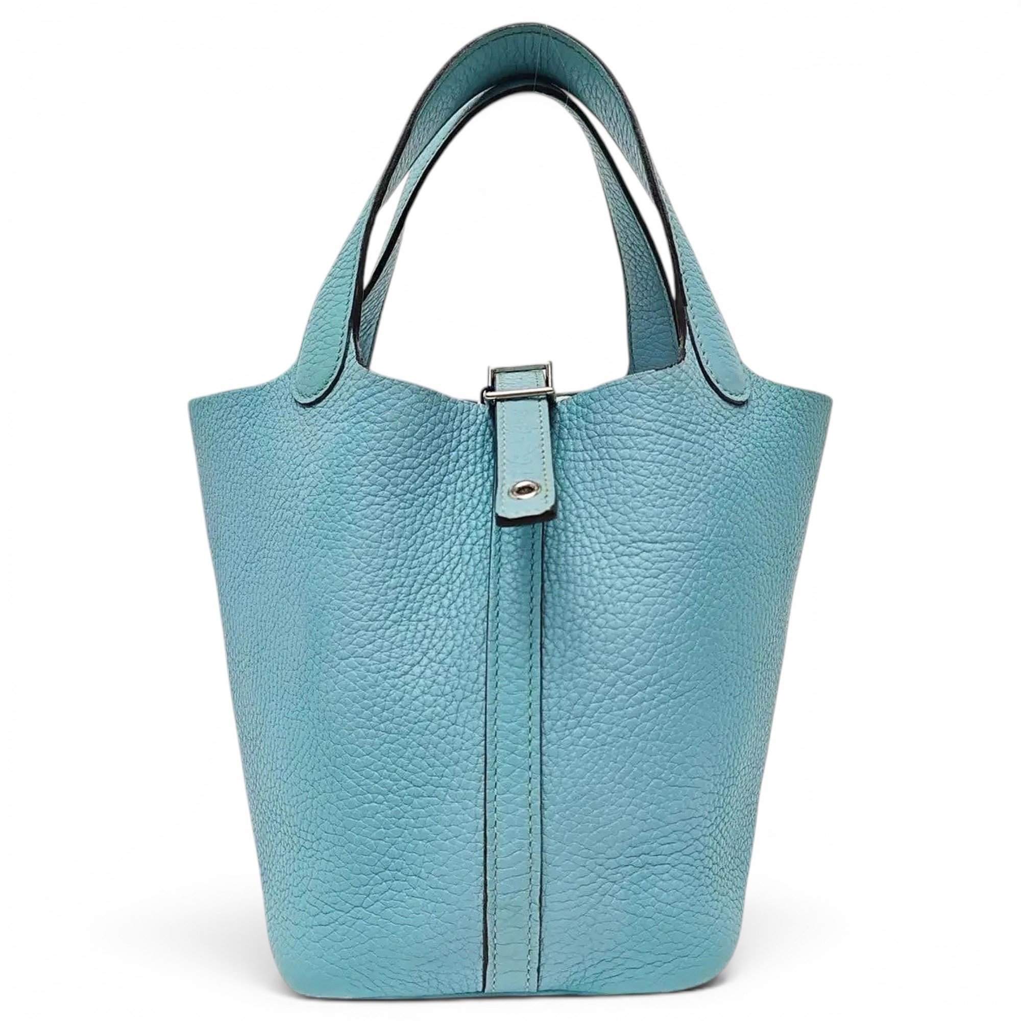 Picotin leather tote