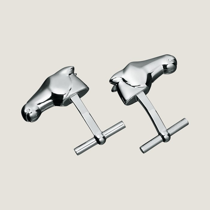 Sans Coloris Galop Hermes Cufflinks
