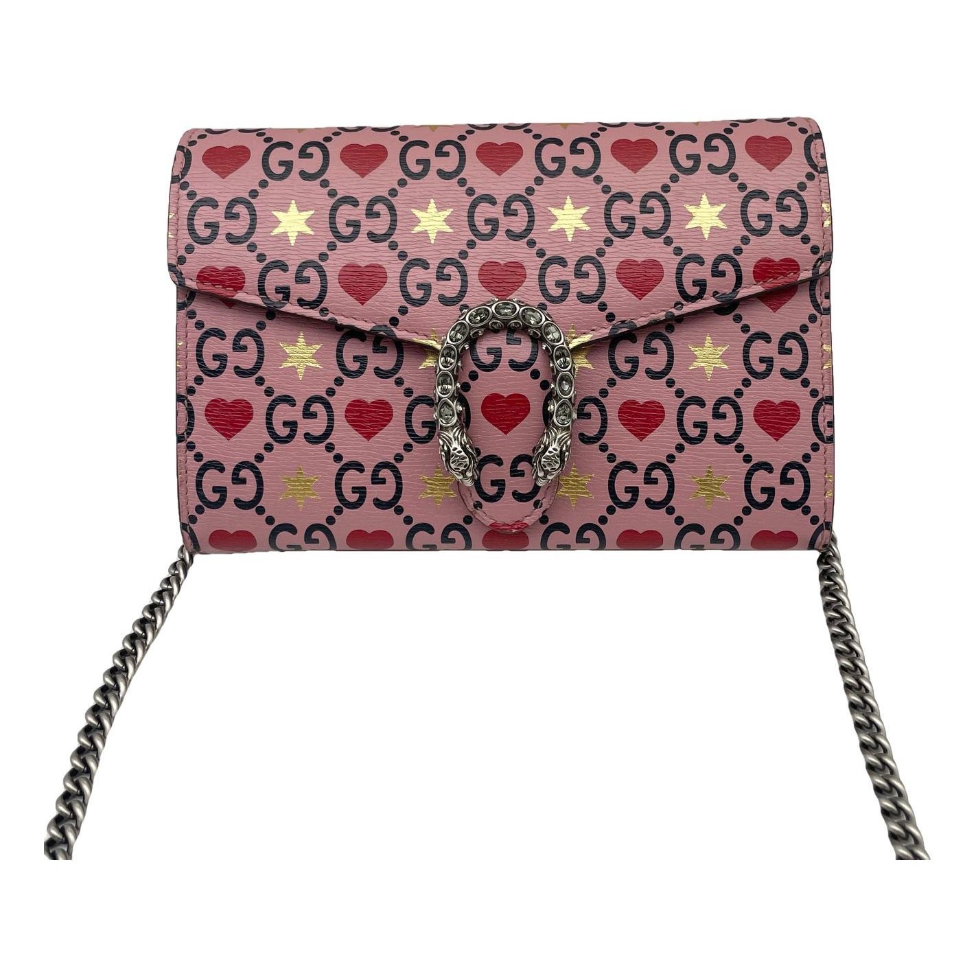Dionysus Chain Wallet leather crossbody bag