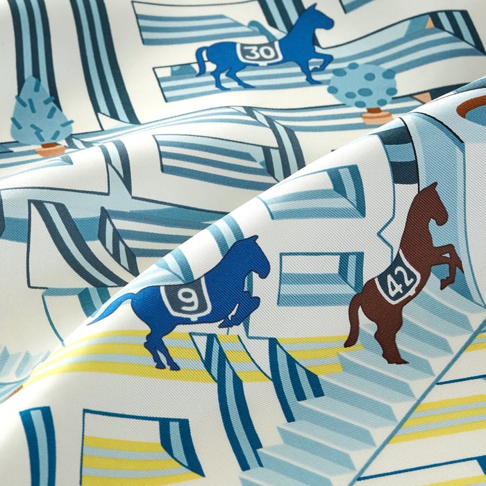 Hermès Horse Club Detail Scarf 45