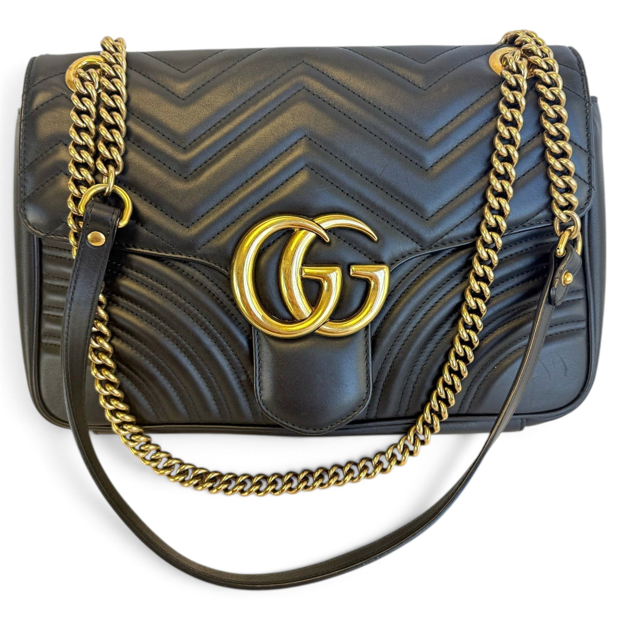 GG Marmont Flap leather handbag