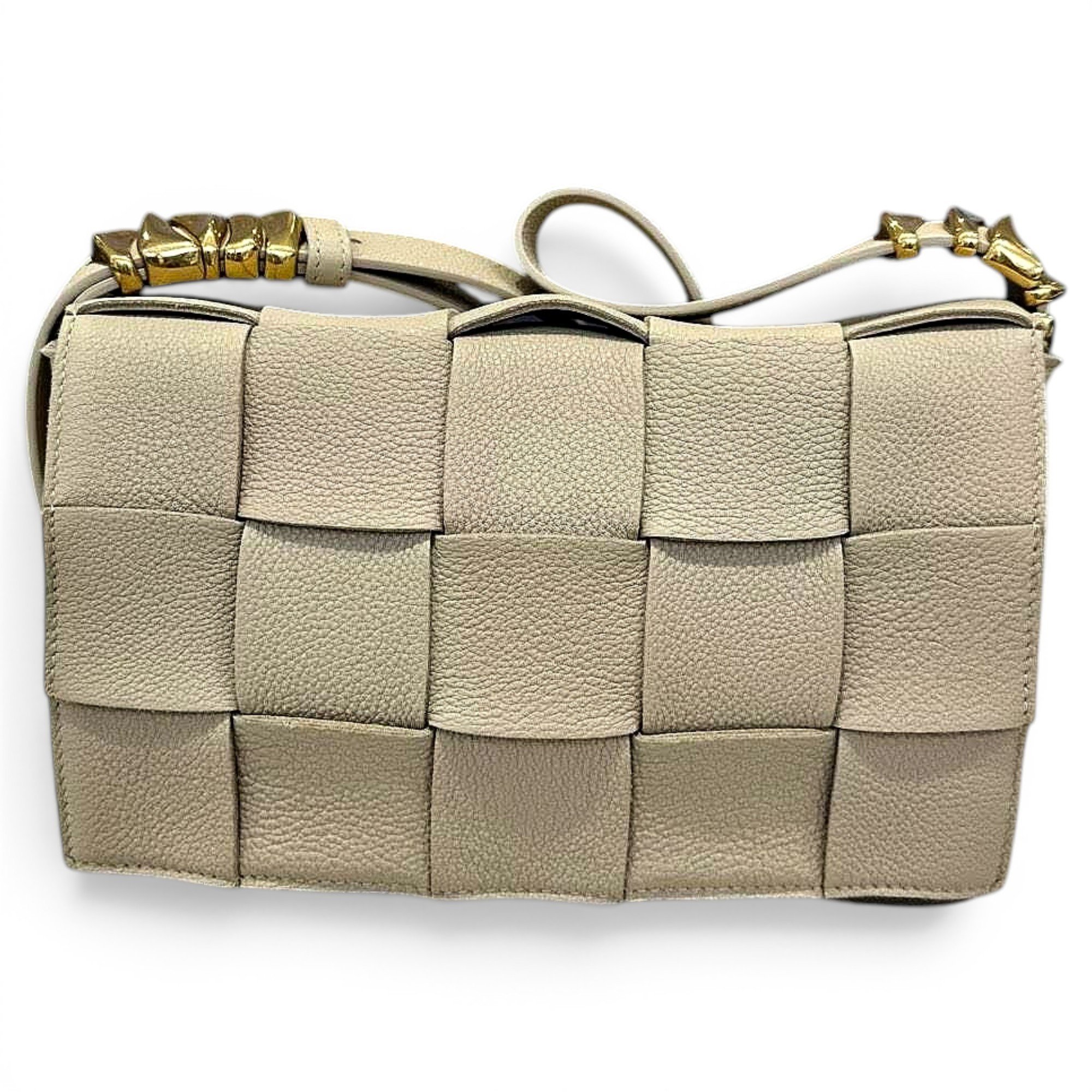 Cassette leather handbag