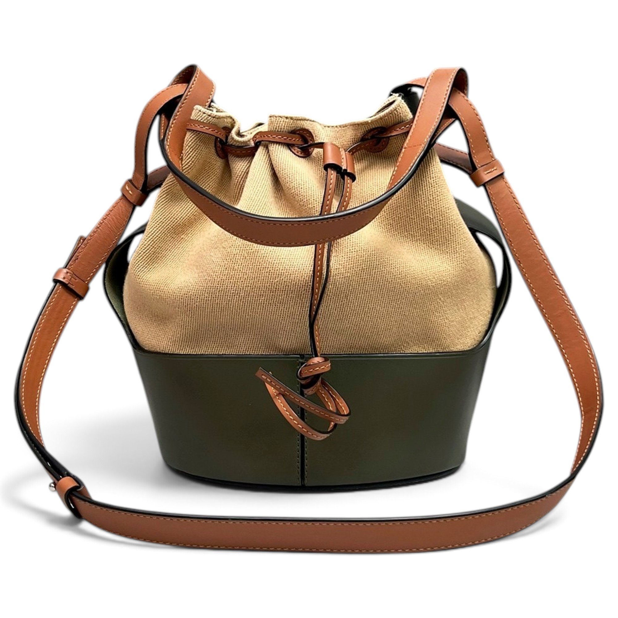 Balloon leather crossbody bag