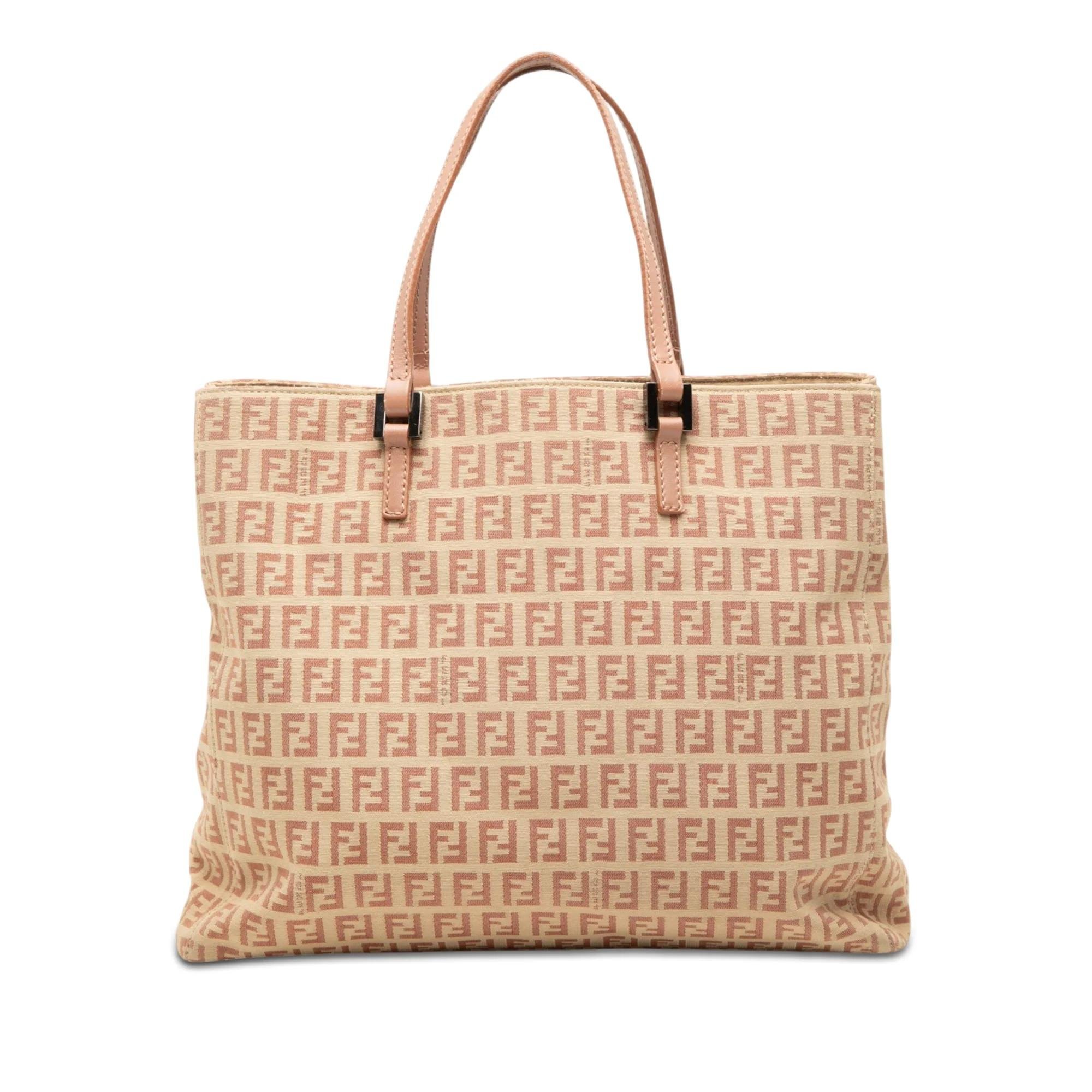 Pocket leather tote