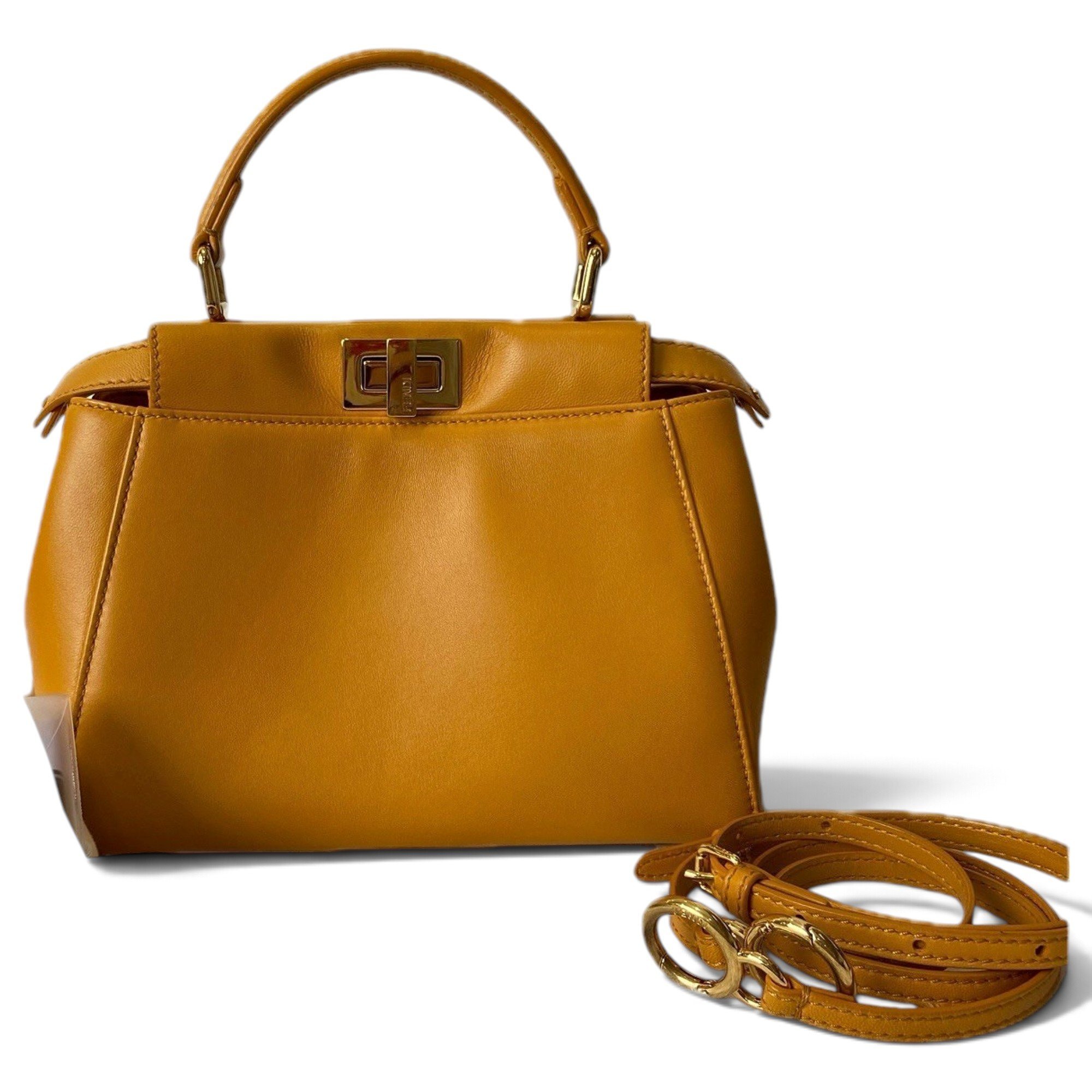 Peekaboo leather handbag
