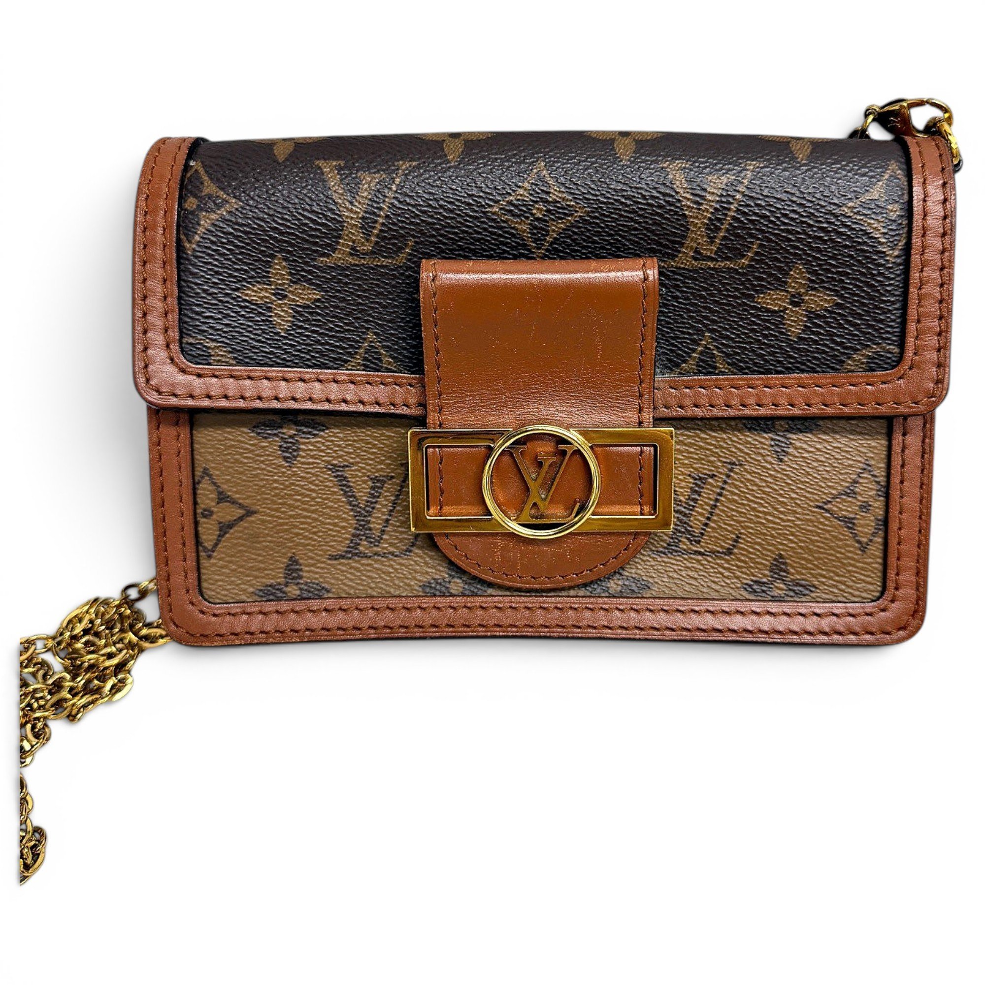 Dauphine leather handbag