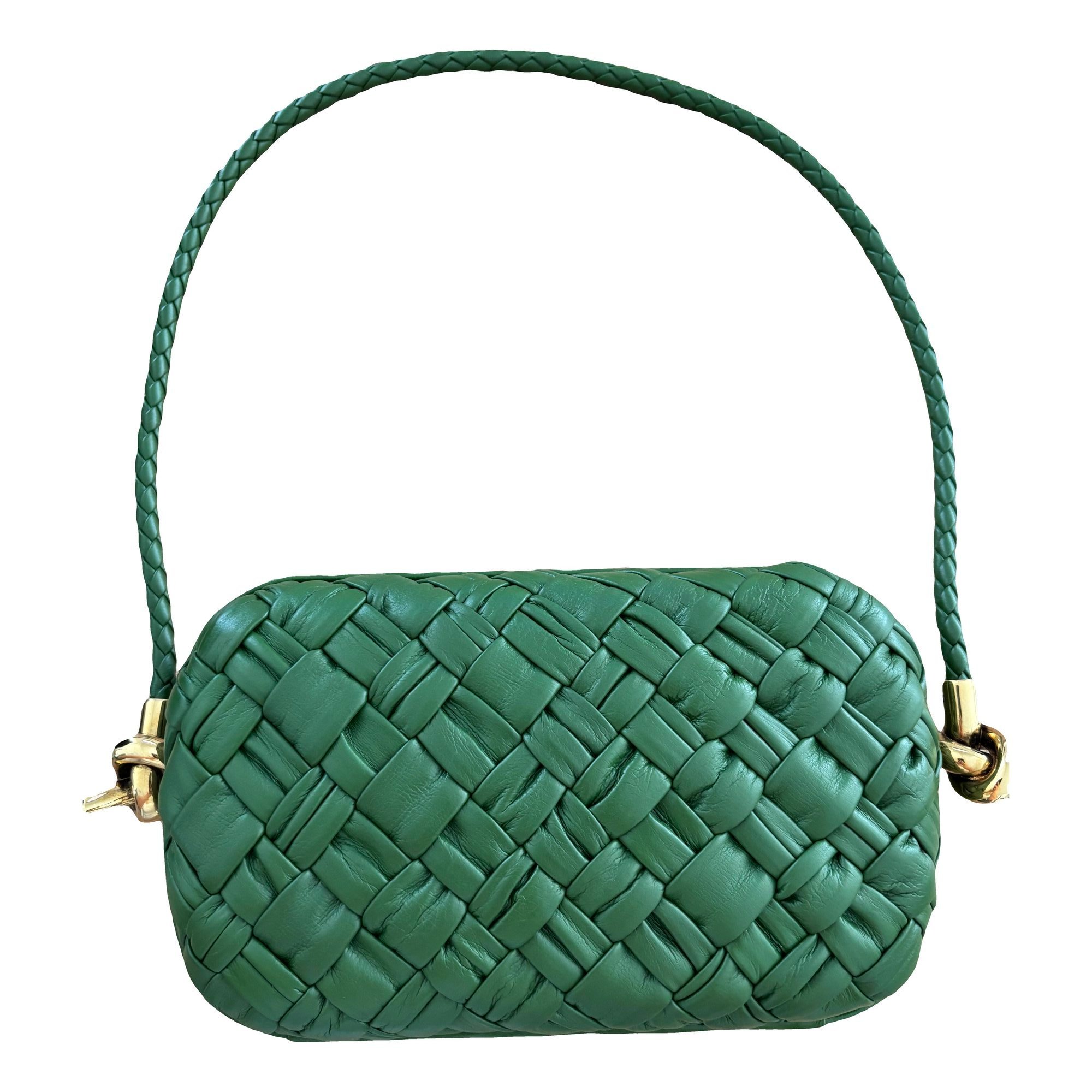 Pochette Knot leather clutch bag